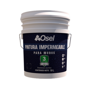 Pintura impermeable elastomérica interior y exterior viviendas
