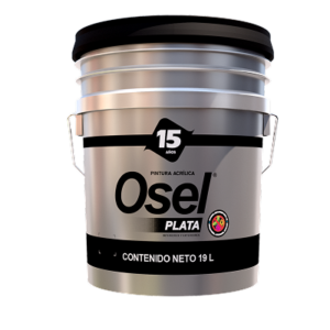 Pintura Emulsionada Acrílica Mate Osel Plata Germicida